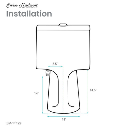 Swiss Madison Avallon One-Piece Elongated Dual Flush-Toilet 1.1/1.6 gpf
