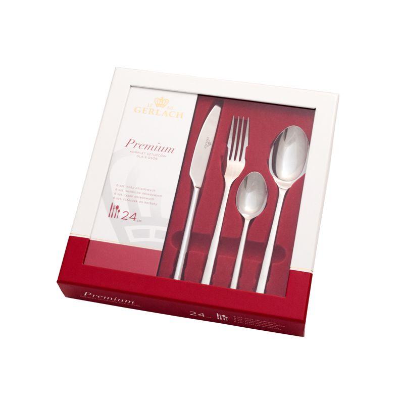 Gerlach MODERN 24 Piece Stainless Steel Flatware Set