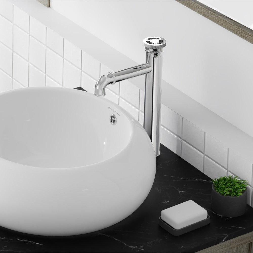 Swiss Madison Avallon Single Hole, Single-Handle Wheel, High Arc Bathroom Faucet in Chrome