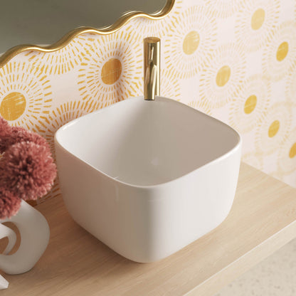 Swiss Madison Carre 14.5" Square Vessel Bathroom Sink