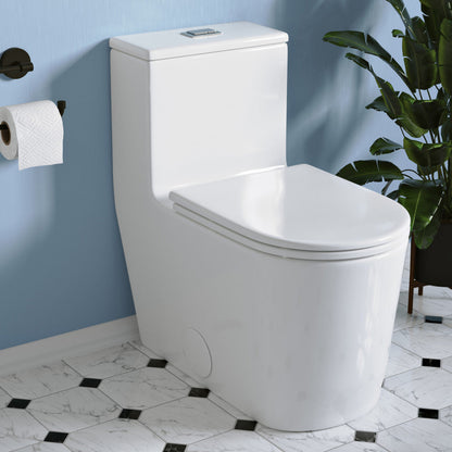Swiss Madison Liberte One-Piece Elongated Toilet Dual-Flush 1.1/1.6 gpf