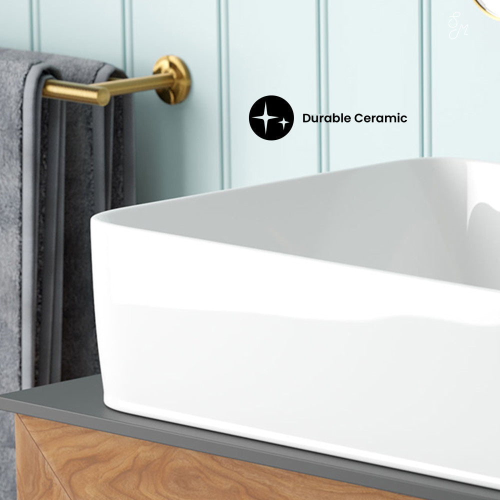 Swiss Madison Rennes 19" Vessel Sink in Glossy White