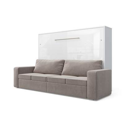 Maxima House Horizontal Murphy bed INVENTO with a Sofa, European FULL XL