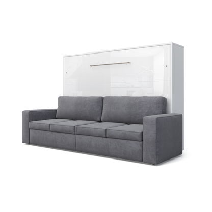 Maxima House Horizontal Murphy bed INVENTO with a Sofa, European FULL XL