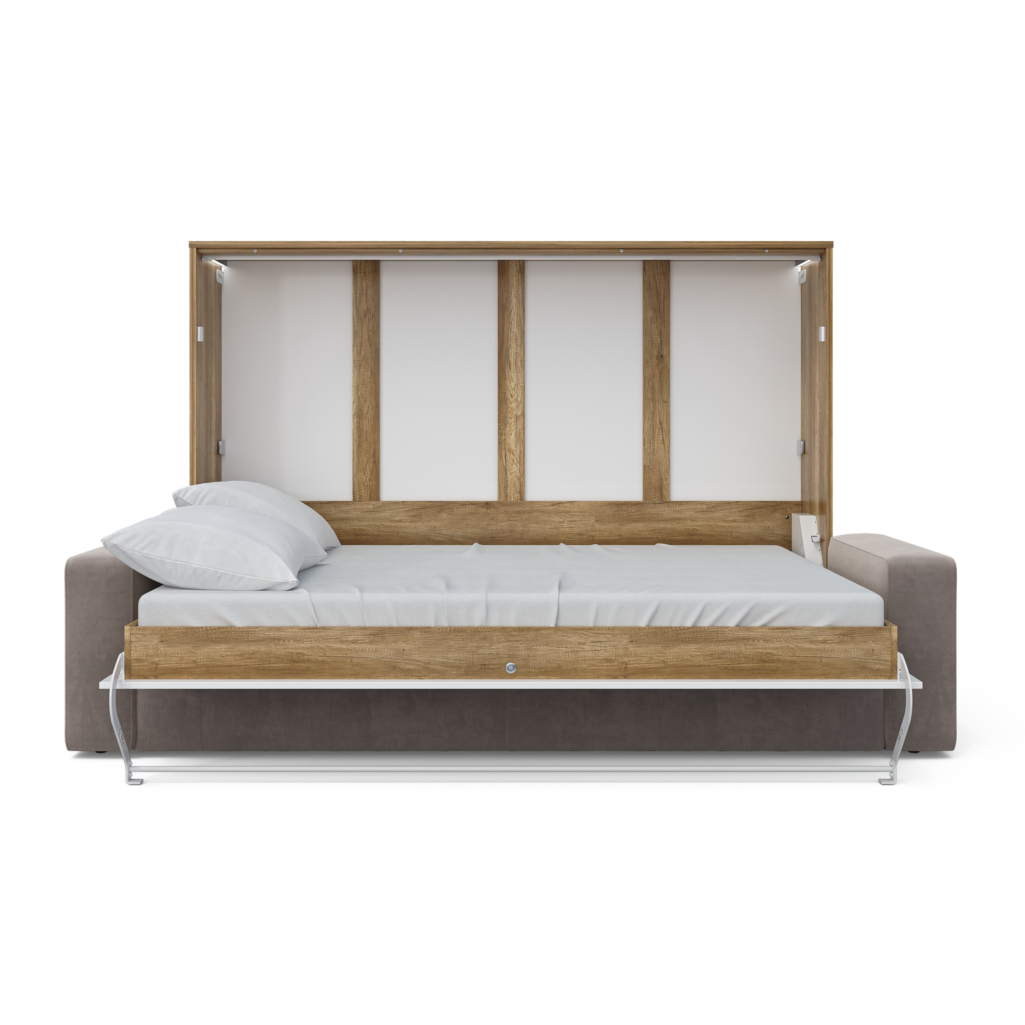 Maxima House Horizontal Murphy bed INVENTO with a Sofa, European FULL XL
