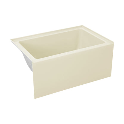 Swiss Madison Voltaire 48" x 32" Left-Hand Drain Alcove Bathtub with Apron in Bisque