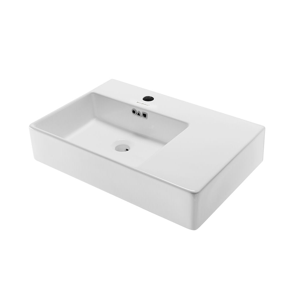 Swiss Madison St. Tropez 24 x 18 Ceramic Wall Hung Sink with Left Side Faucet Mount