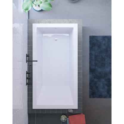 Swiss Madison Voltaire 54" x 30" Reversible Drain Drop-In Bathtub