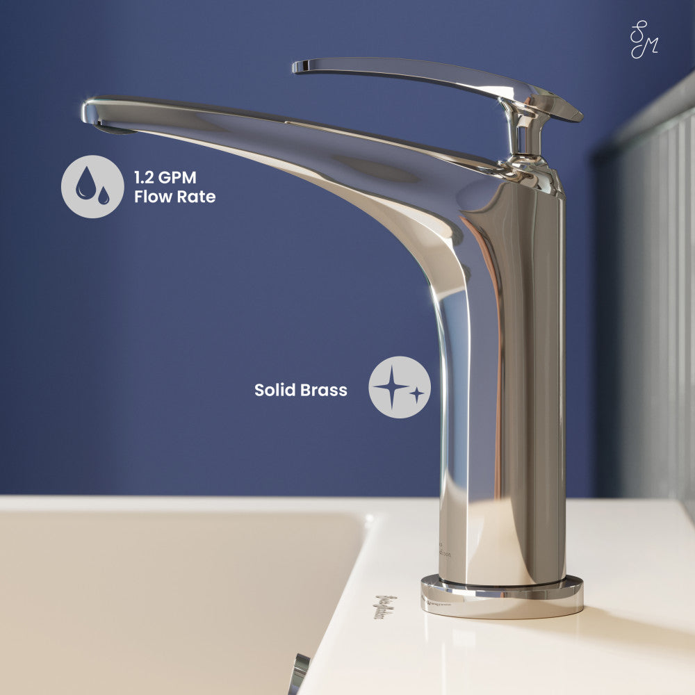 Swiss Madison Sublime Single Hole, Single-Handle, Bathroom Faucet in Chrome
