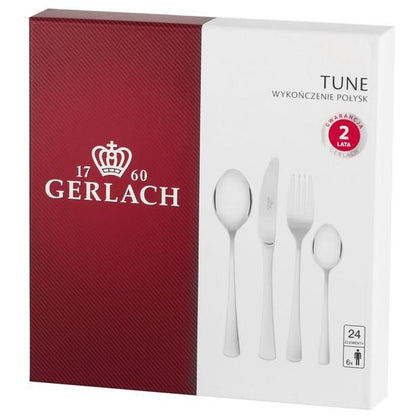 Gerlach TINE 24 Piece Stainless Steel Flatware Set