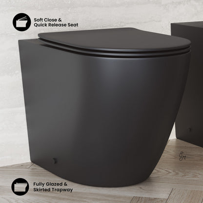 Swiss Madison St. Tropez Back-to-Wall Elongated Toilet Bowl
