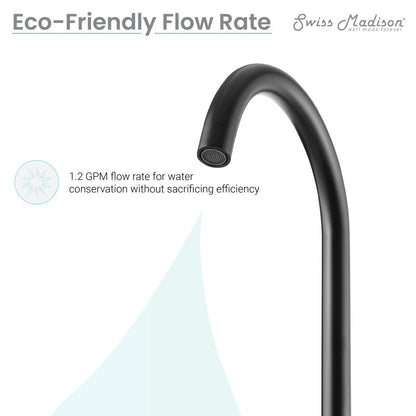 Swiss Madison Daxton 8 in. Widespread Bathroom Faucet in Matte Black