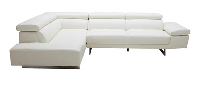 J&M Furniture 1717 Italian Leather Sectional Left Hand Facing