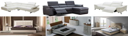 J&M Furniture 1717 Italian Leather Sectional Left Hand Facing