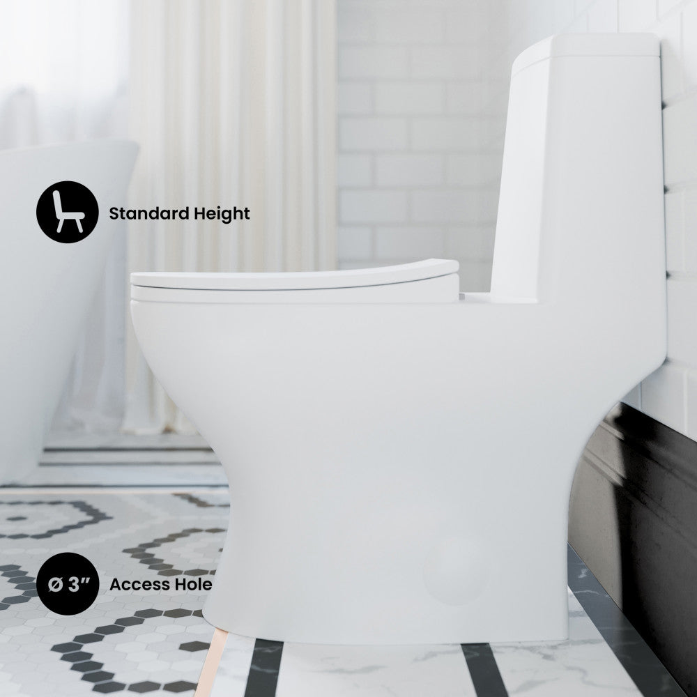 Swiss Madison Ivy One-Piece Toilet, 10" Rough-in 1.1/1.6 gpf