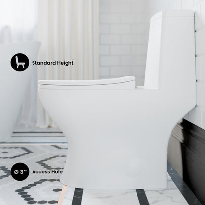 Swiss Madison Ivy One-Piece Toilet, 10" Rough-in 1.1/1.6 gpf