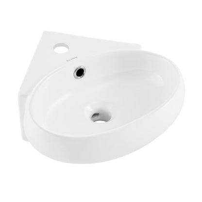 Swiss Madison Plaisir Corner Wall Hung Sink