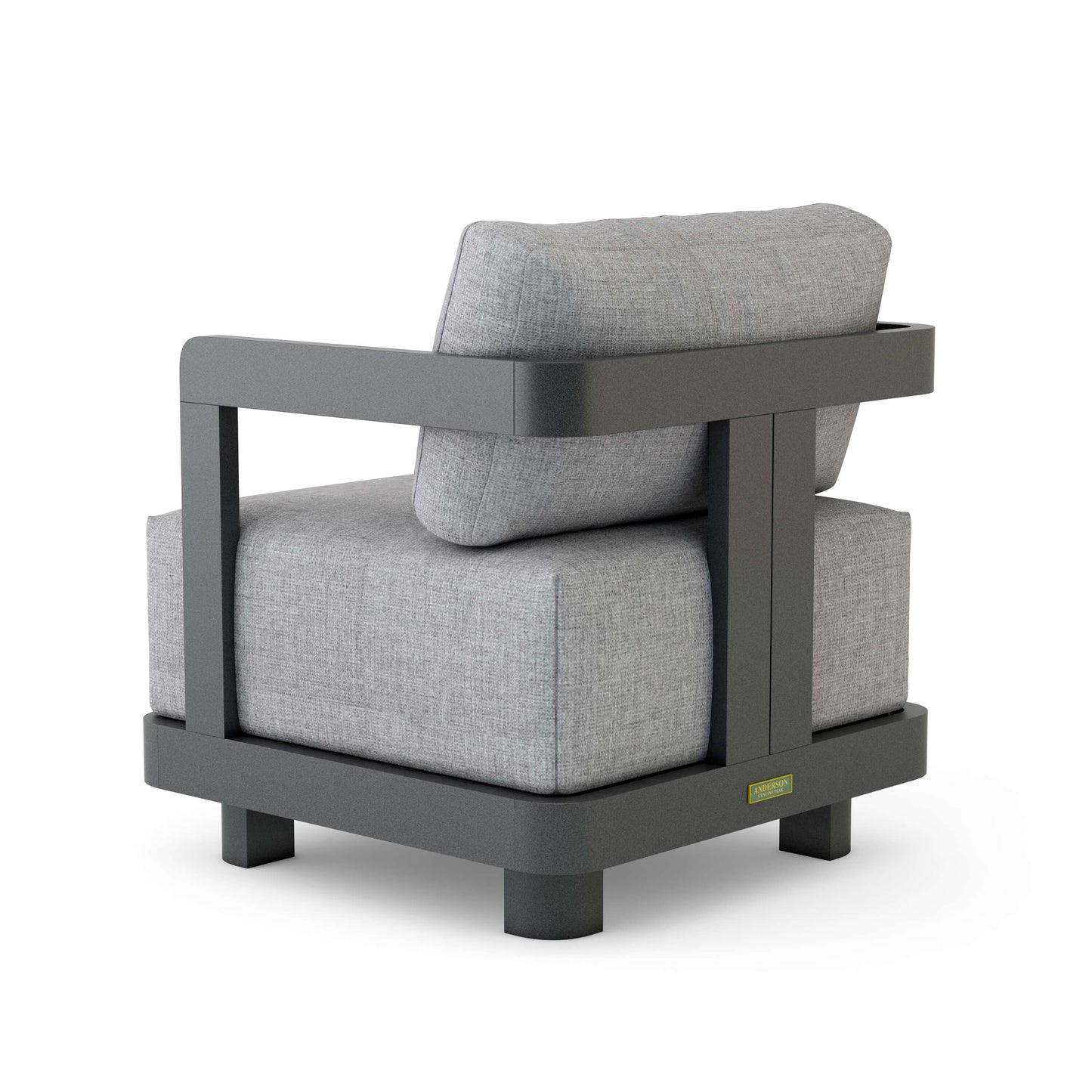 Anderson Teak Granada Deep Seating Aluminum Armchair