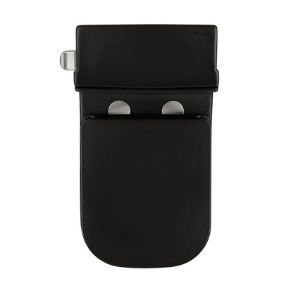 Swiss Madison Concorde One-Piece 12" Rough-in 1.28 GPF Left-Hand Flush Square Toilet in Matte Black