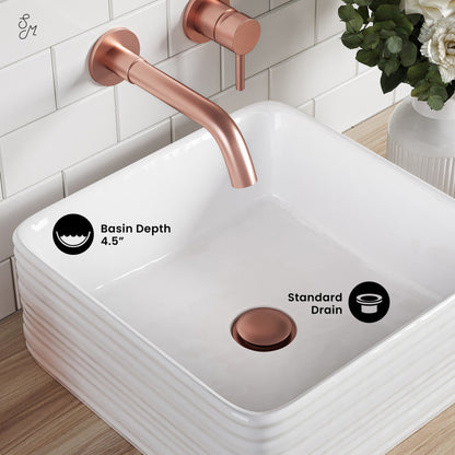 Swiss Madison Adour 14'' Vessel Sink in White