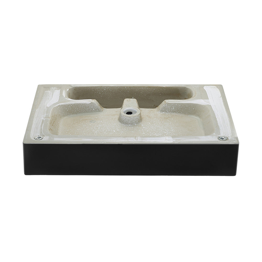 Swiss Madison Claire 24" Rectangle Wall-Mount Bathroom Sink in Matte Black