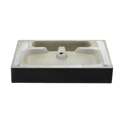 Swiss Madison Claire 24" Rectangle Wall-Mount Bathroom Sink in Matte Black