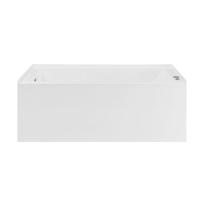 Swiss Madison Avancer 60" x 36" Left-Hand Drain Rectangular Alcove Whirlpool Bathtub with Apron