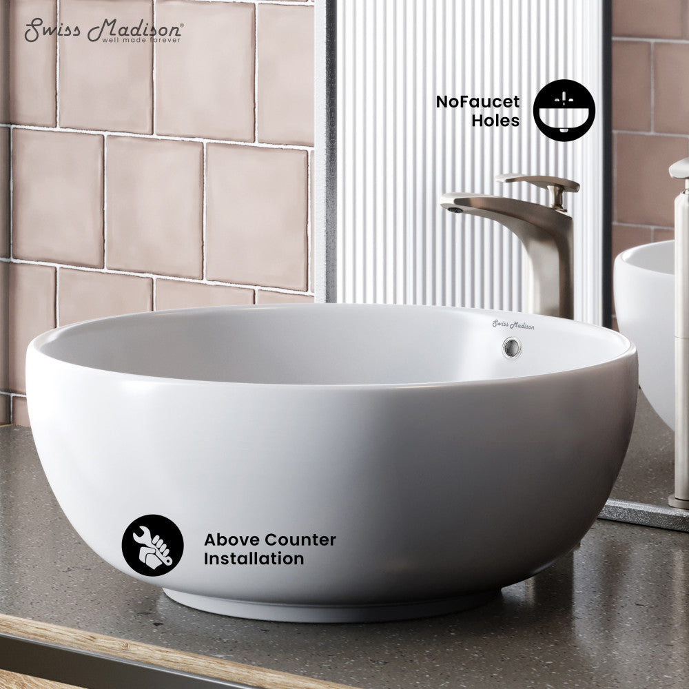 Swiss Madison Sublime Round Vessel Sink