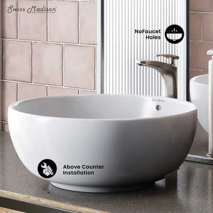 Swiss Madison Sublime Round Vessel Sink