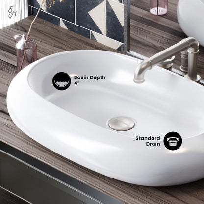 Swiss Madison Plaisir Oval Vessel Sink