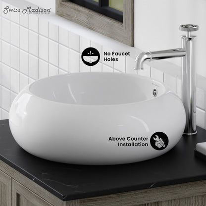 Swiss Madison Plaisir Round Vessel Sink