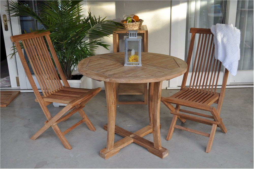 Anderson Teak Descanso Bristol 3-Pieces Dining Set