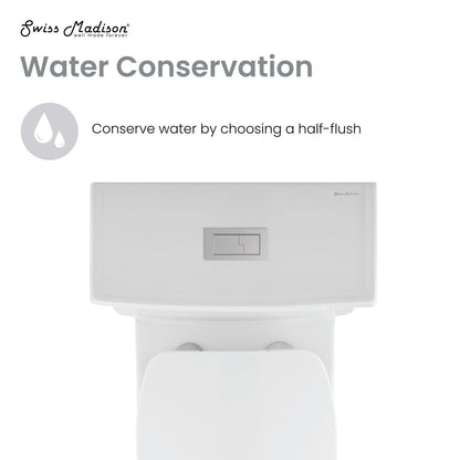Swiss Madison Voltaire One-Piece Elongated Toilet Dual-Flush 1.1/1.6 gpf