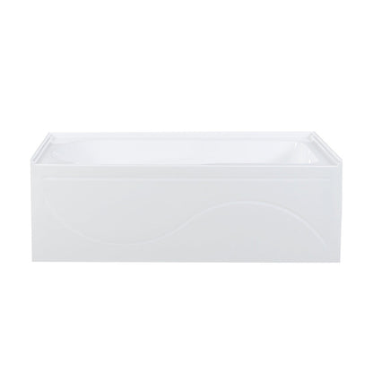 Swiss Madison Ivy 60" x 30" Right-Hand Drain Alcove Bathtub with Apron