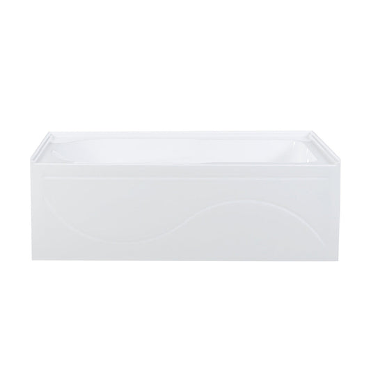 Swiss Madison Ivy 60" x 30" Right-Hand Drain Alcove Bathtub with Apron