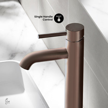Swiss Madison Ivy Single Hole, Single-Handle, High Arc Bathroom Faucet in Oil Rubbed Bronze