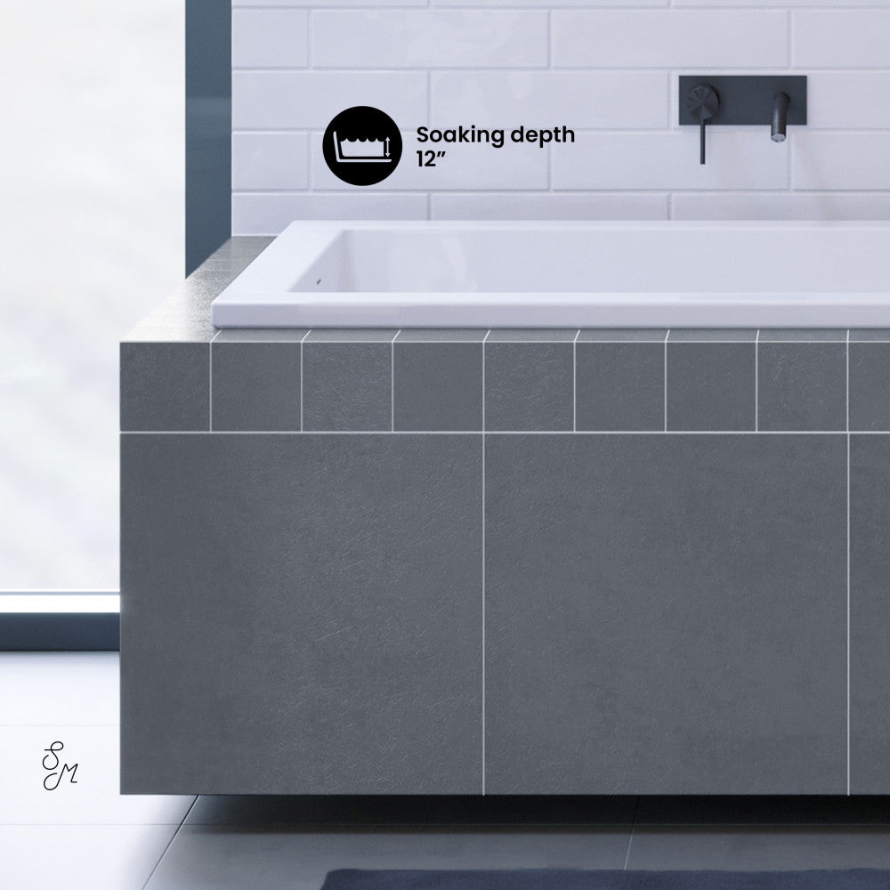 Swiss Madison Voltaire 48" x 32" Reversible Drain Drop-In Bathtub