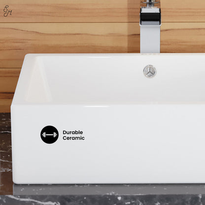 Swiss Madison Voltaire 17 Rectangle Ceramic Vessel Sink