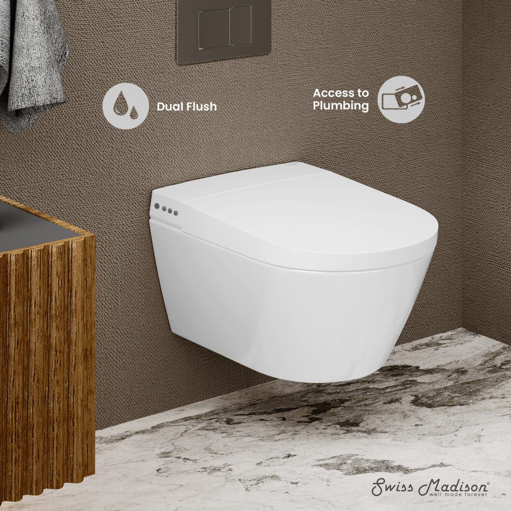 Swiss Madison Hugo Smart Wall-Hung Toilet with Bidet Bundle