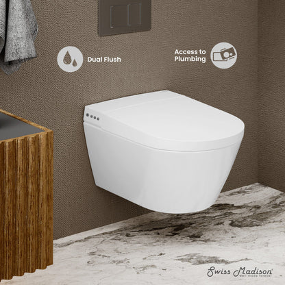 Swiss Madison Hugo Smart Wall-Hung Toilet with Bidet Bundle
