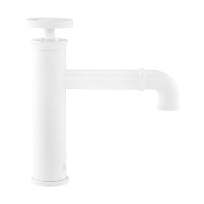 Swiss Madison Avallon Single Hole, Single-Handle Wheel, Bathroom Faucet in Matte White
