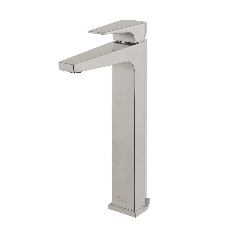 Swiss Madison Voltaire Single Hole, Single-Handle, High Arc Bathroom Faucet in Brushed Nickel