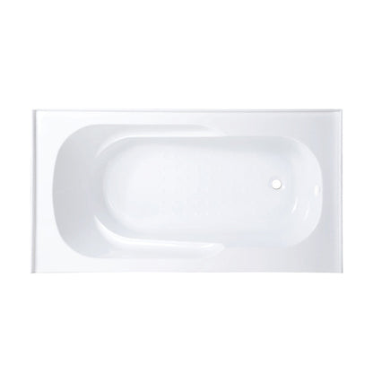 Swiss Madison Ivy 60" x 30" Right-Hand Drain Alcove Bathtub with Apron