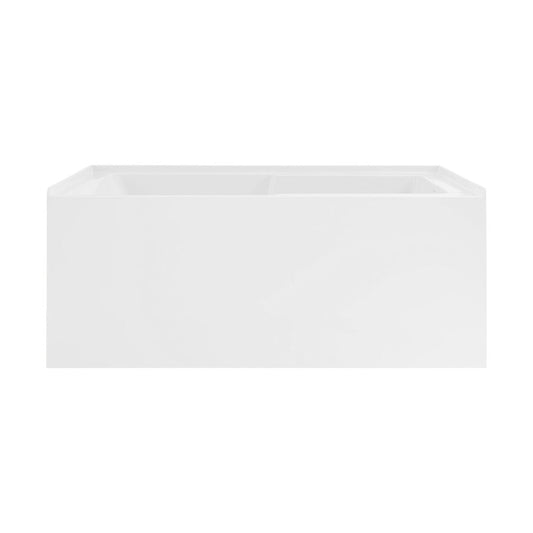 Swiss Madison Voltaire 48" x 30" Right-Hand Drain Alcove Integrated Armrest Bathtub with Apron