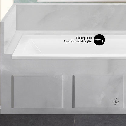 Swiss Madison Voltaire 66" x 32" Right-Hand Drain Alcove Bathtub