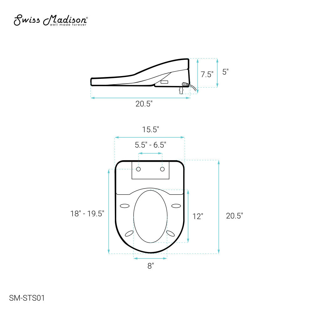 Swiss Madison Vivante Smart Toilet Seat Bidet