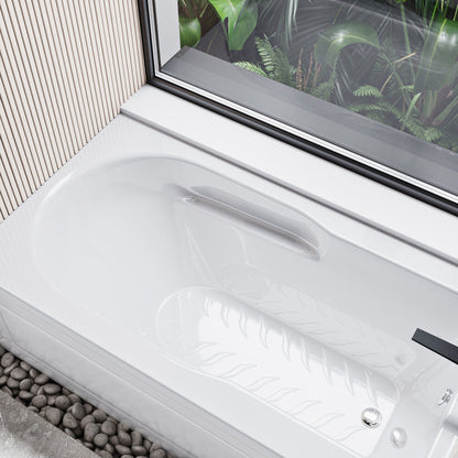 Swiss Madison Concorde 60" x 32" Acrylic Glossy White, Alcove, Integral, Right-Hand Drain, Apron Bathtub