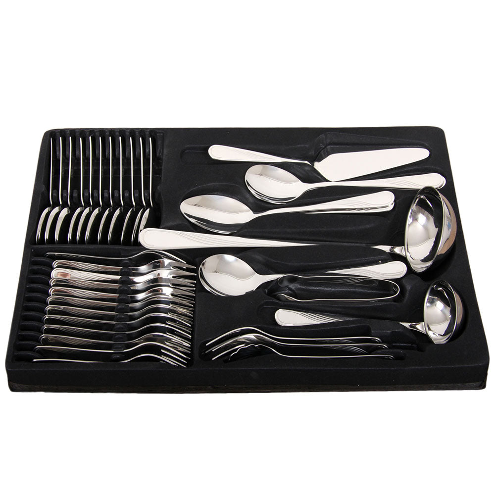 Maxima House NAPLES Stainless Steel Flatware set in a case, 72 pcs