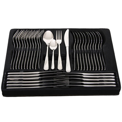 Maxima House NAPLES Stainless Steel Flatware set in a case, 72 pcs