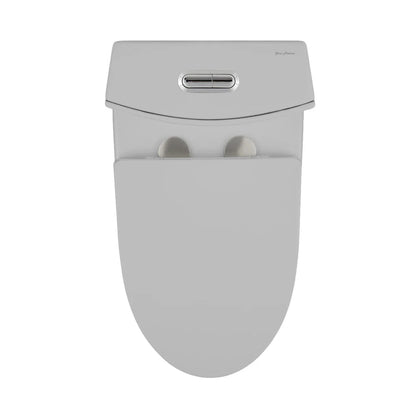 Swiss Madison St. Tropez One-Piece Elongated Toilet Vortex™ Dual-Flush 1.1/1.6 gpf in Matte Grey